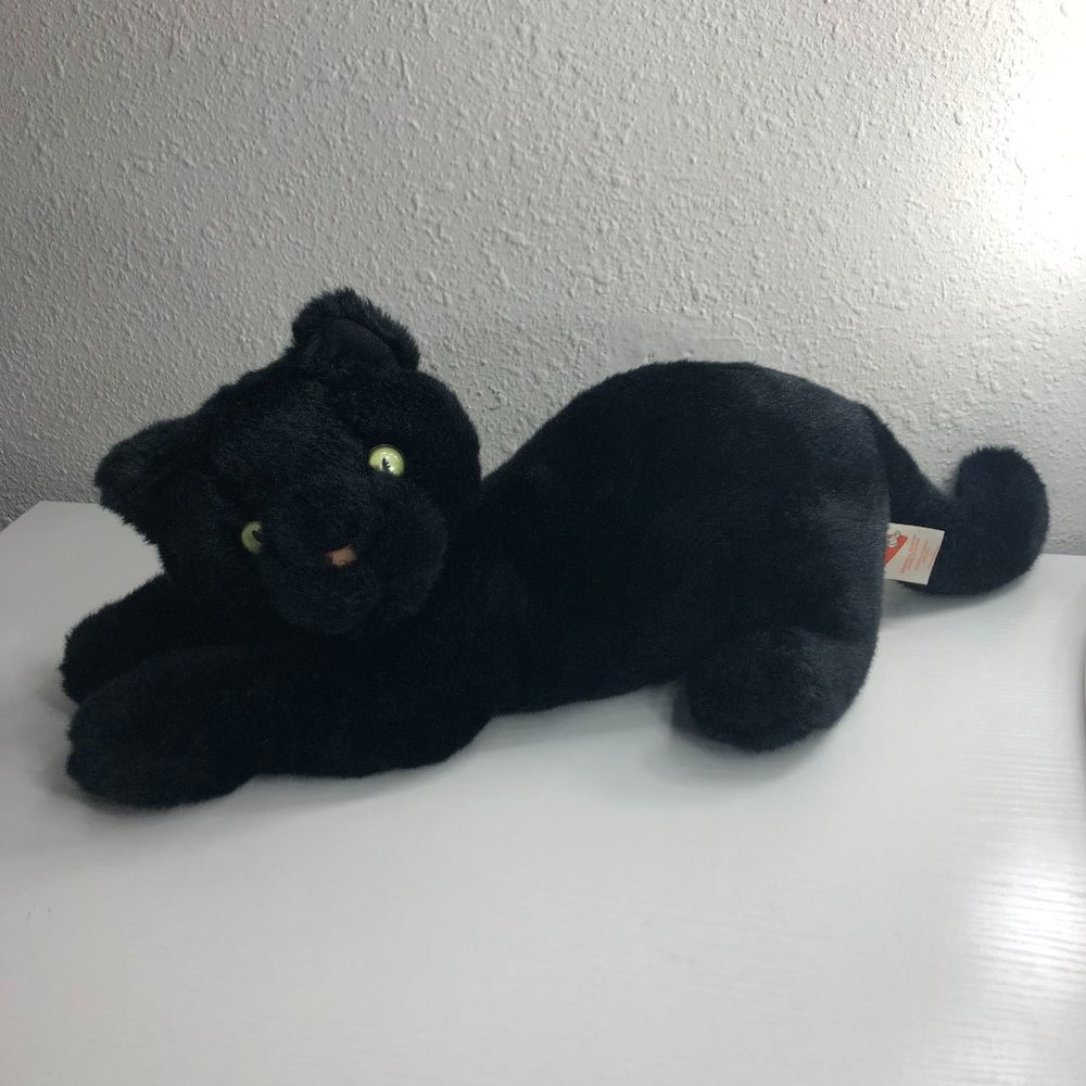 VINTAGE DAKIN BLACK HALLOWEEN SCAREDY CAT PLUSH